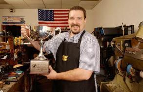 Larry with his 2003 Grand Silver Cup Award